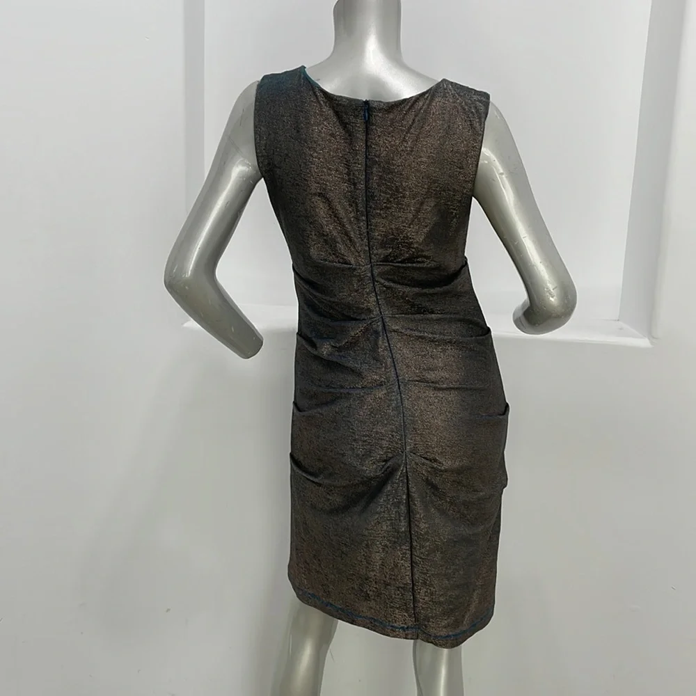 Artelier Nicole Miller  Sleeveless Sheath Dress Blue Size M Serial #006082 - Picture 2 of 16